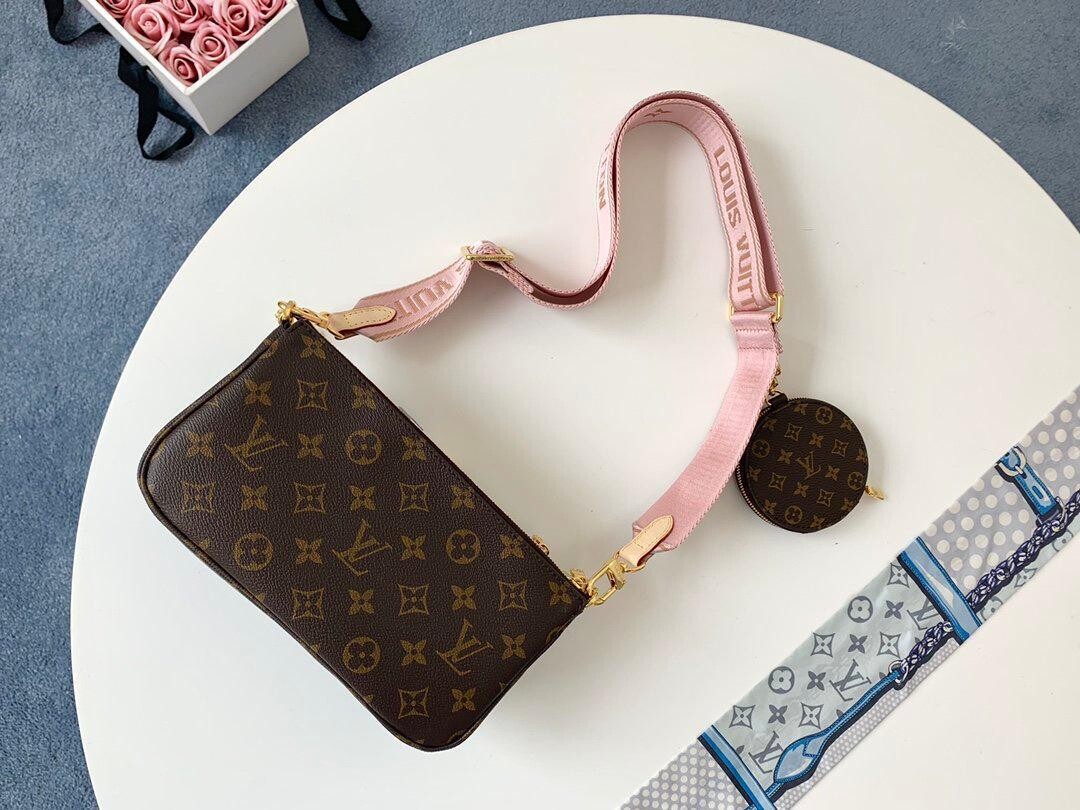 LV MULTI POCHETTE ACCESSOIRES ROSE CLAIR